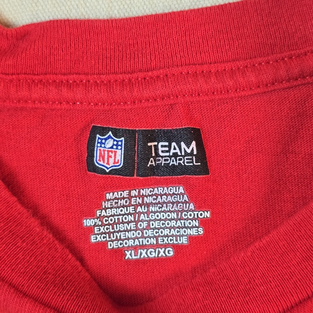 Kansas City Chiefs Mens T Shirt Size M Logo Brand Short Sleeve Red NFL - Picture 3 of 10